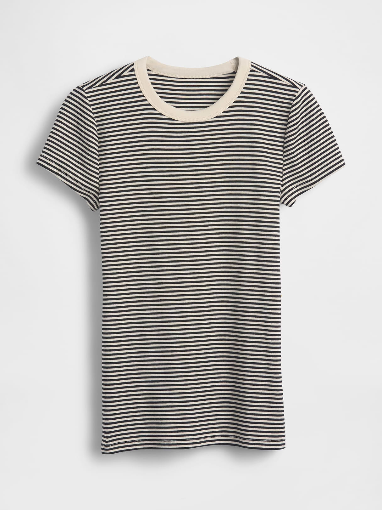 Modern Crew T-Shirt - Black & white stripe