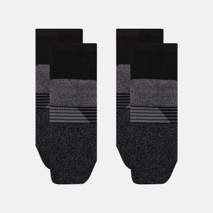 New Balance Pro Training Cushion QTR Socks 2 Pack, LAS25142BK
