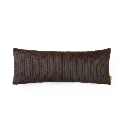 UGG® Jennis Faux Fur Pillow, 36" x 14" - Burnt Cedar Tipped