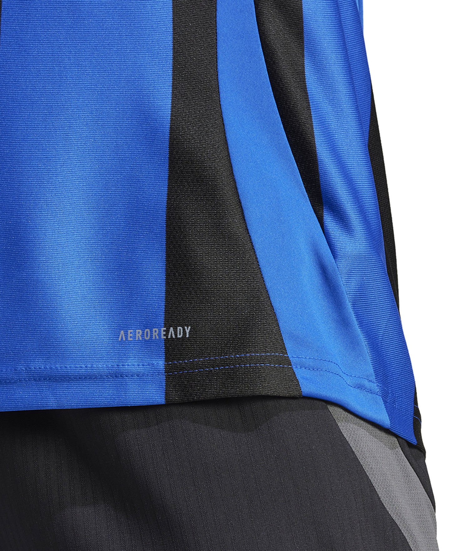 adidas Men's Stripe Logo Jersey T-Shirt - Royal Blue / Black