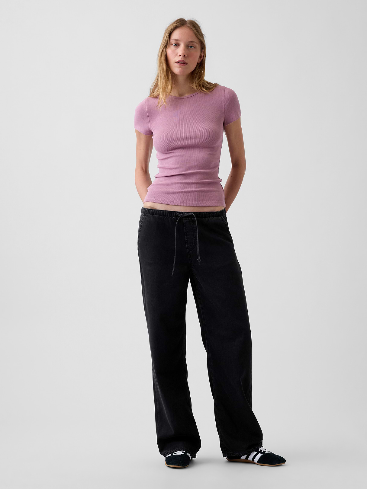 Modern Rib T-Shirt - Wispy pink mauve