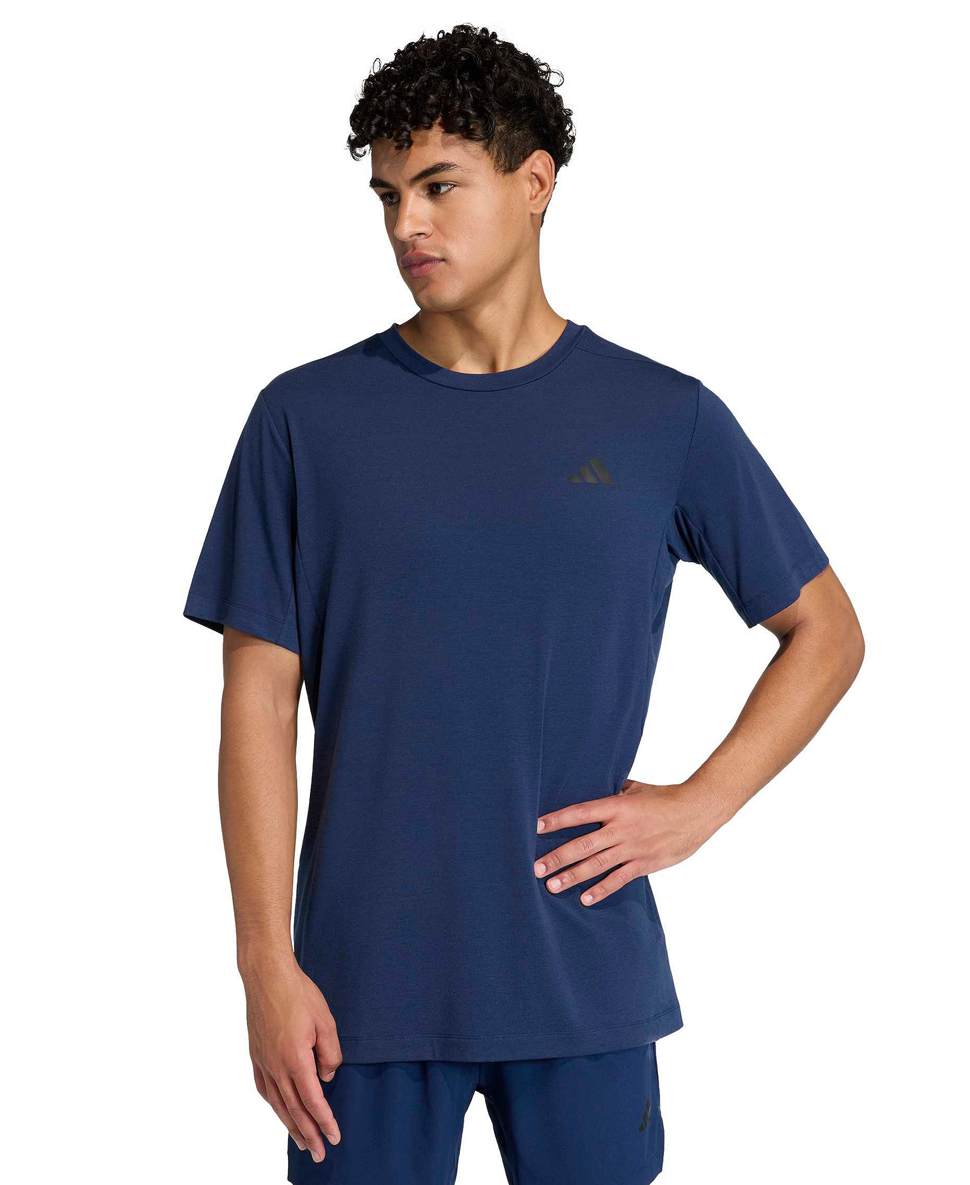 adidas Men's Designed Training Essentials Logo T-Shirt - Night Indigo