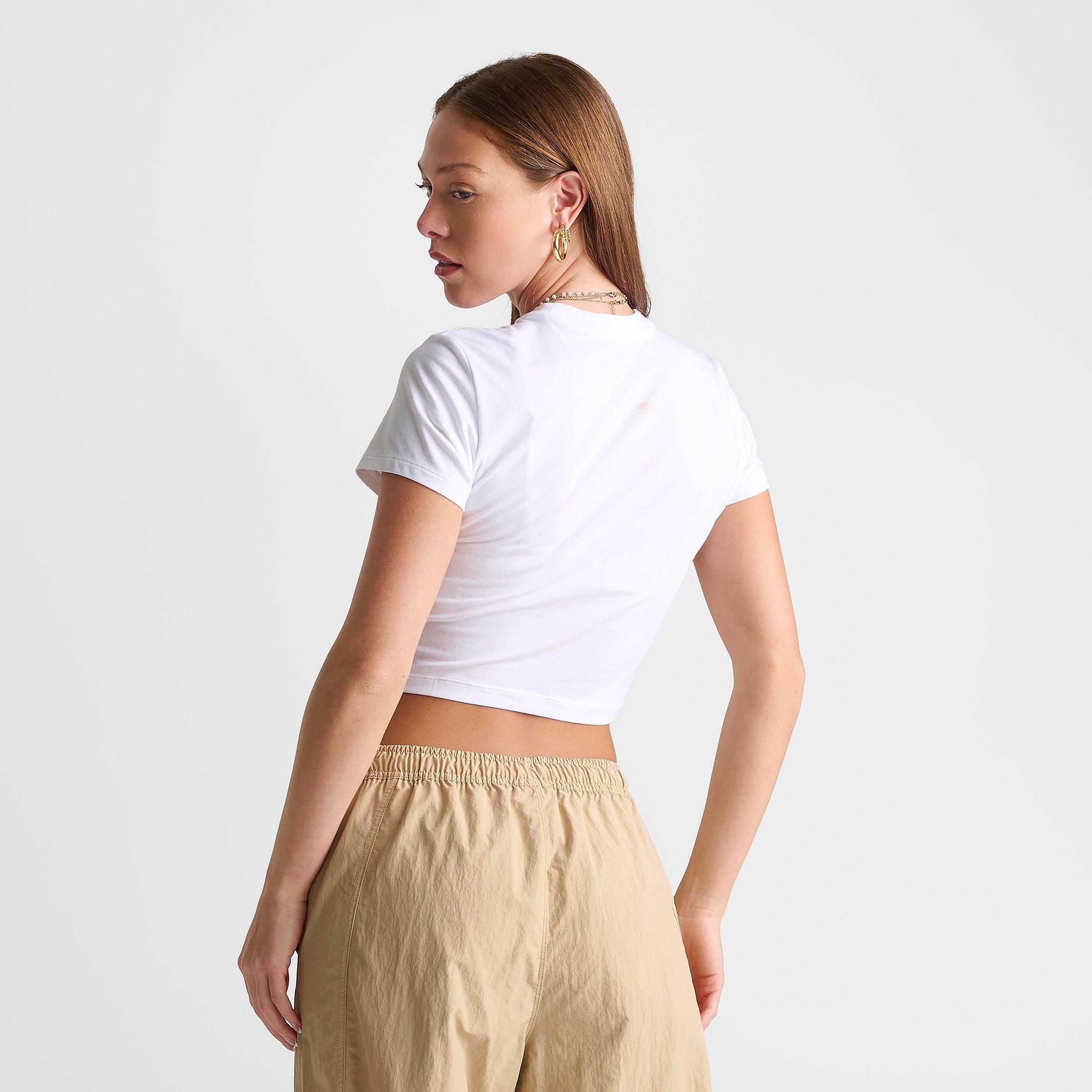 Women's Nithtke Sportswear Chill Knit Athletics Dept. Slim Cropped T-Shirt - White