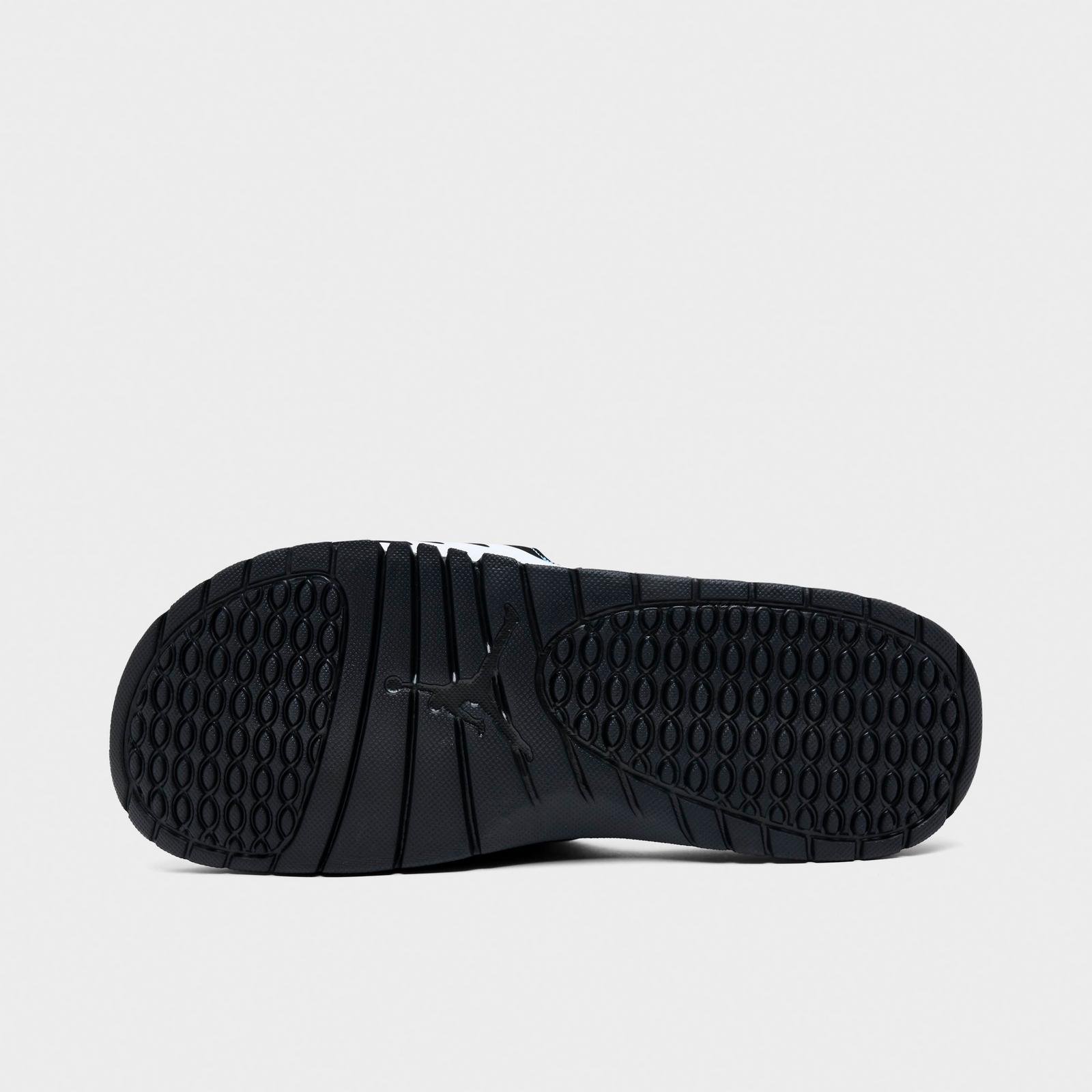 Men's Jordan Hydro V Retro Slide Sandals - Black/White/University Blue - view 6