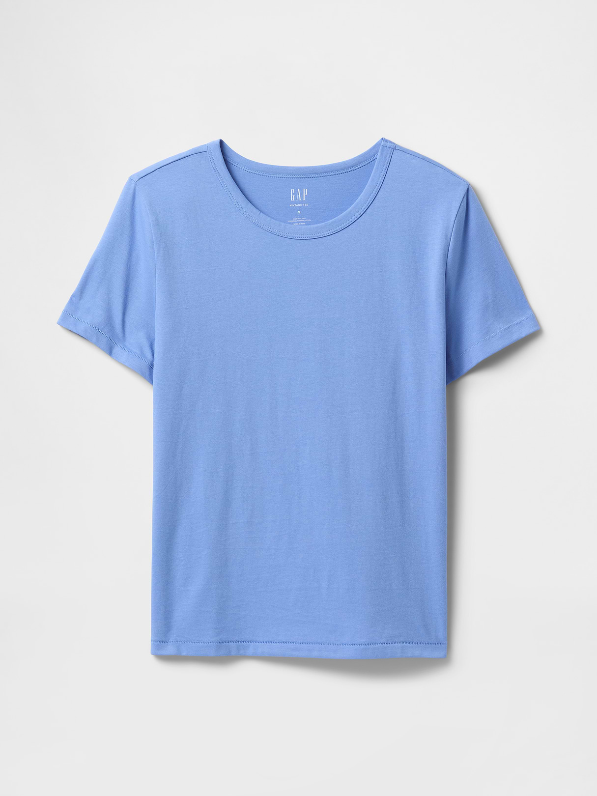 Organic Cotton VintageSoft T-Shirt - Shirting blue