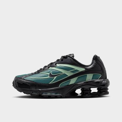 Men's Nithtke Shox Ride 2 Casual Shoes - Mineral Slate/Black/Steam/Black - Left shoe facing left. Outside of the shoe.
