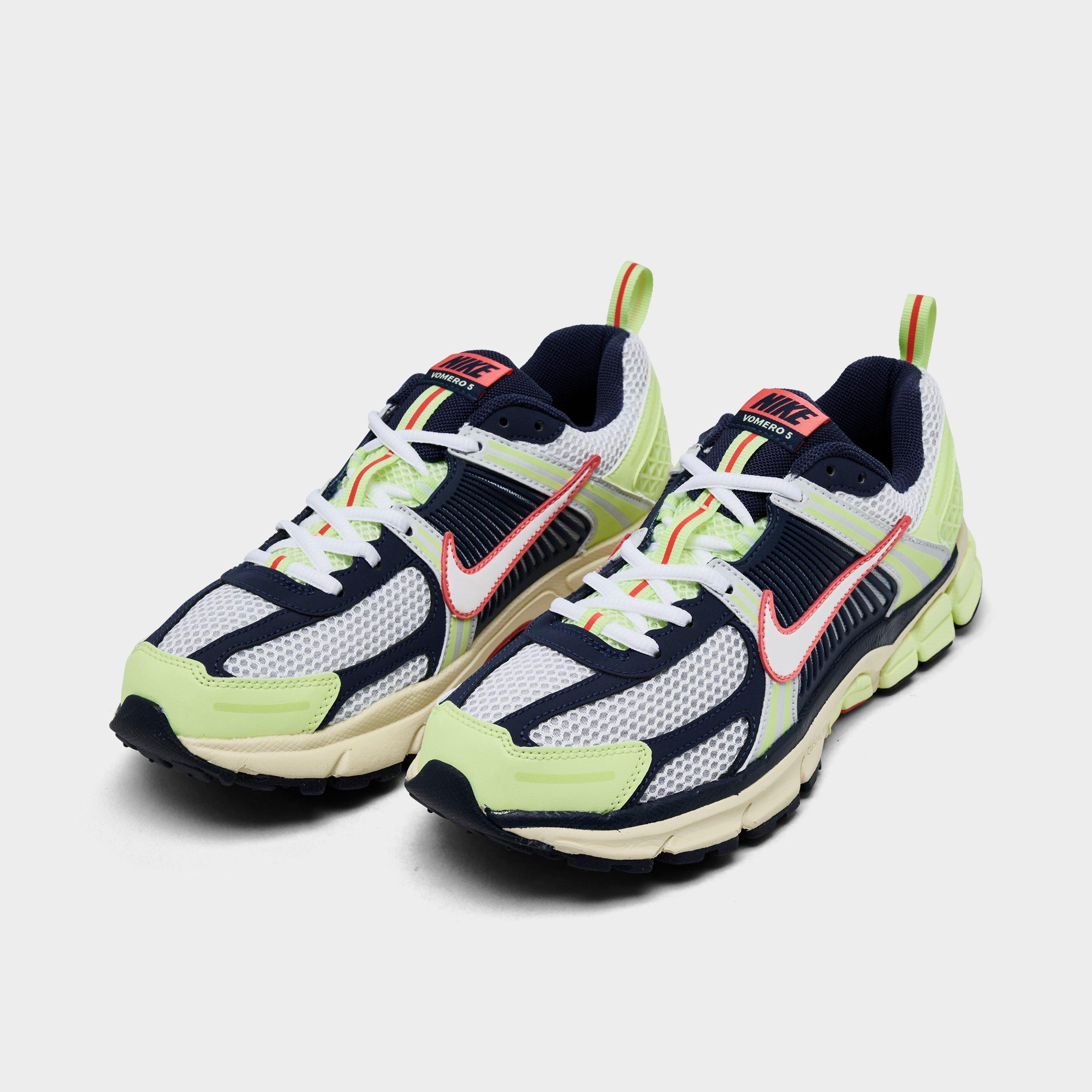 Big Kids' Nithtke Vomero 5 Casual Shoes - Part 1 - Barely Volt/Midnight Navy/Pure Platinum/White - Both shoes facing left