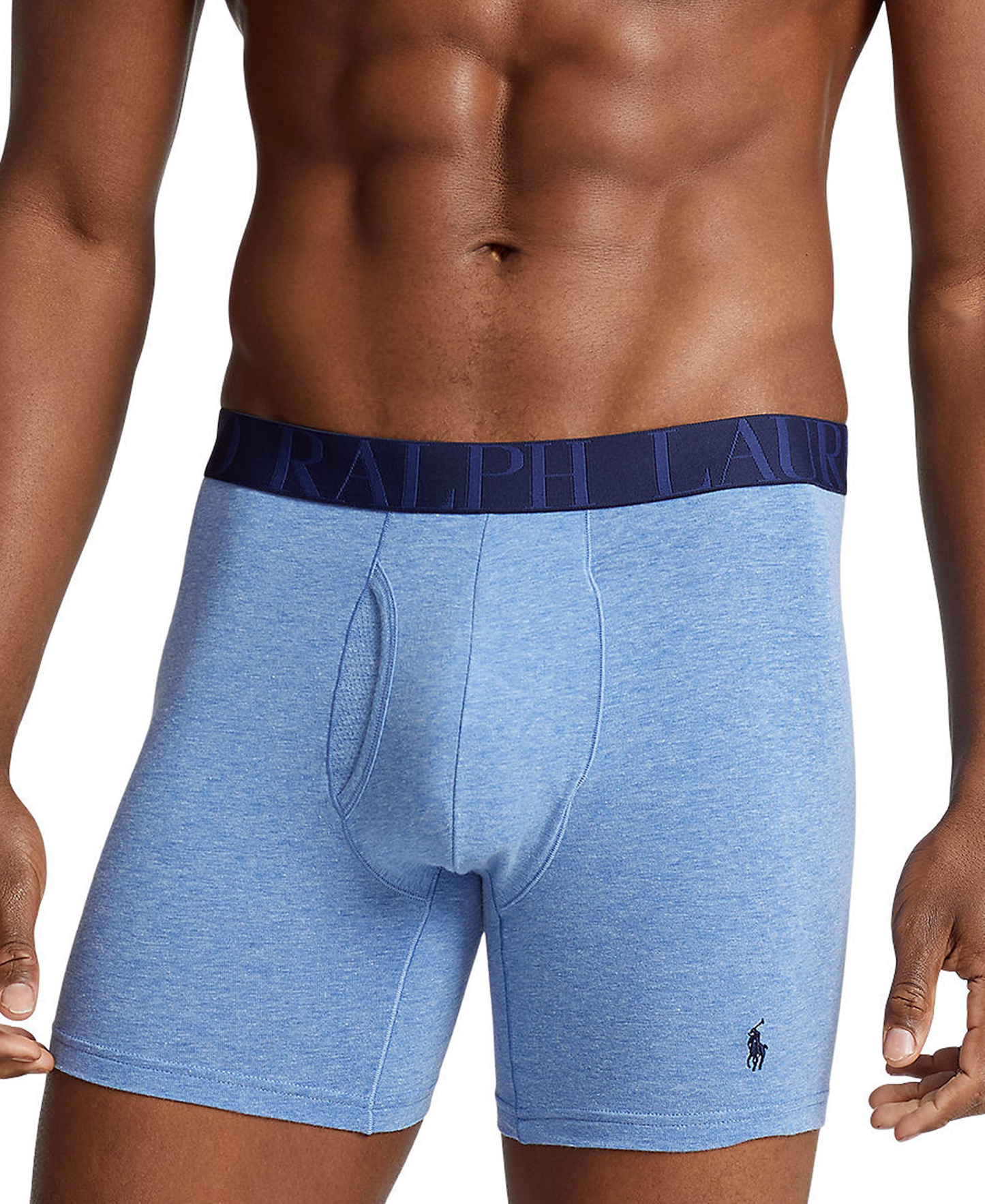 Polo Ralph Lauren Men's 5-Pack Stretch Classic Fit Boxer Briefs - Assorted Blue/Black/Grey