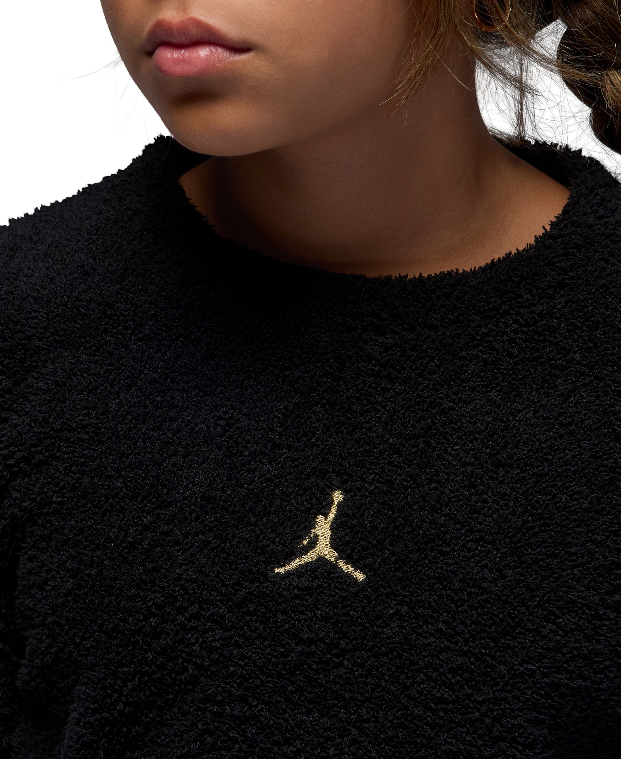 Jordan Girls' 7-16 Mountainside Crewneck Sweatshirt - Black