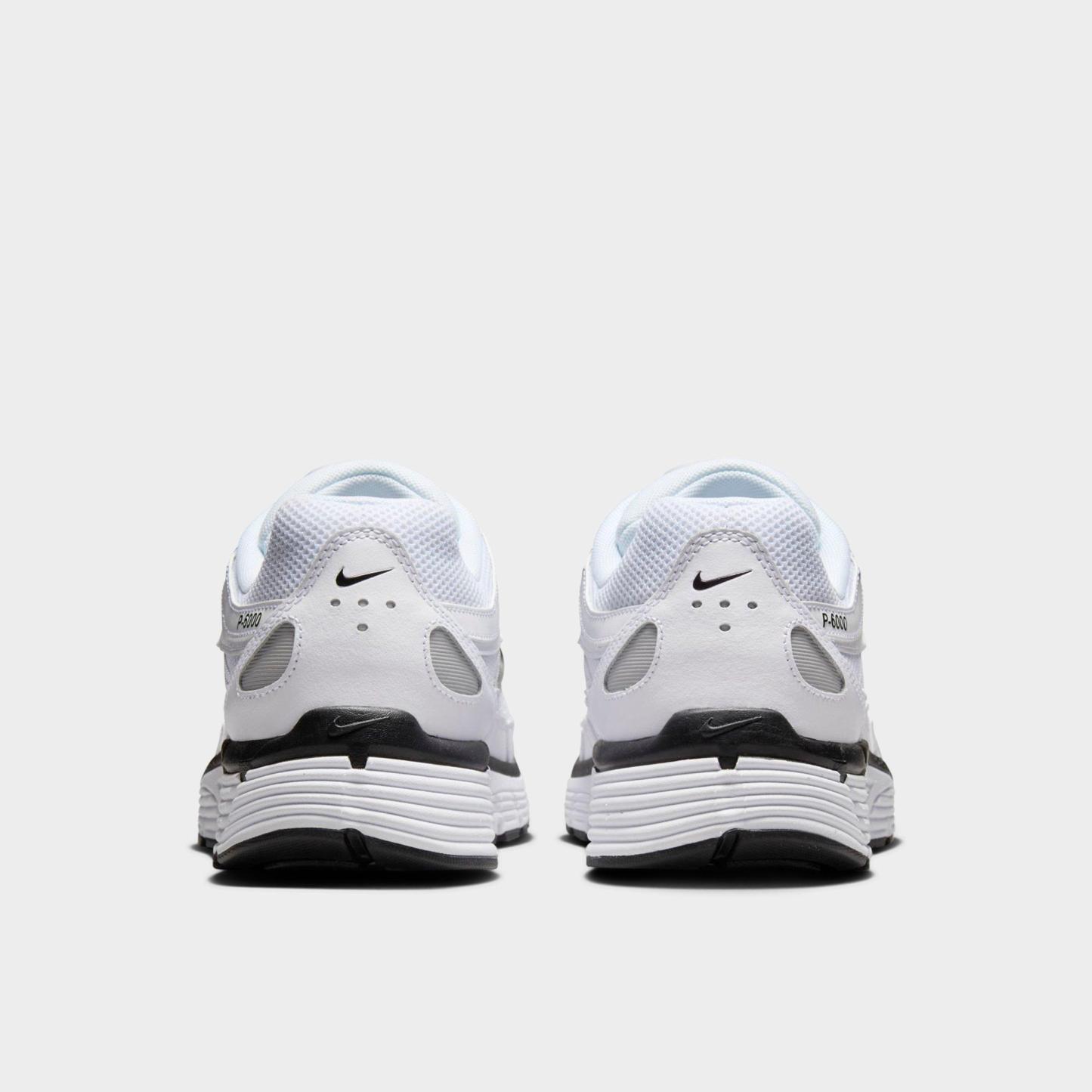 Men's Nithtke P-6000 Casual Shoes - Part 1 - White/Metallic Silver/Black/Black - Back view