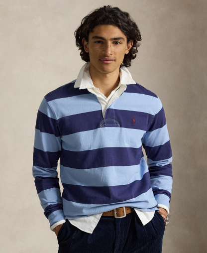 Polo Ralph Lauren Men's Iconic Rugby Classic-Fit Polo Shirt - Blue/Navy
