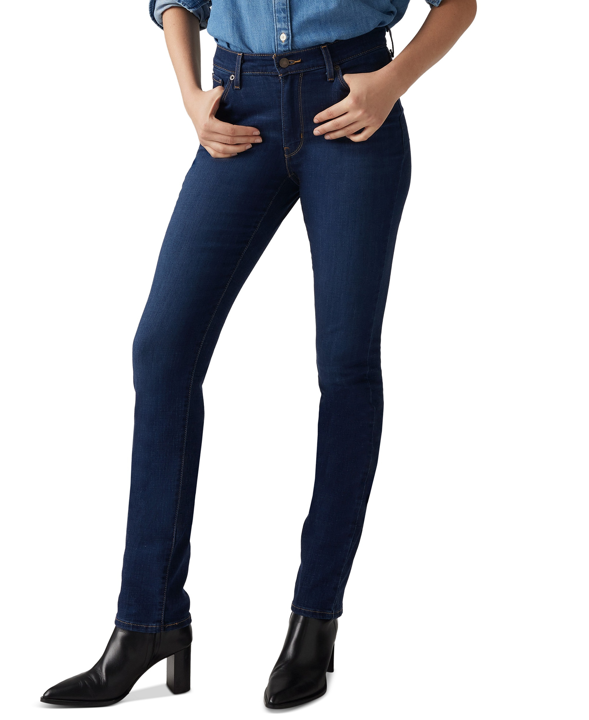 Levi's Women's Classic Mid-Rise Straight-Leg Jeans - Marine Haze