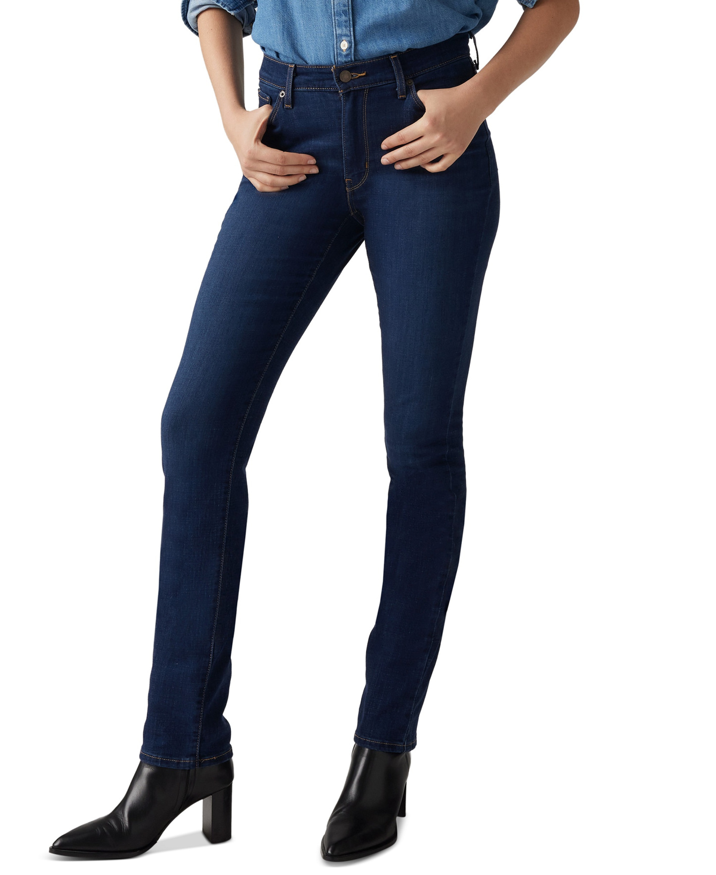 Levi's Women's Classic Mid-Rise Straight-Leg Jeans - Marine Haze
