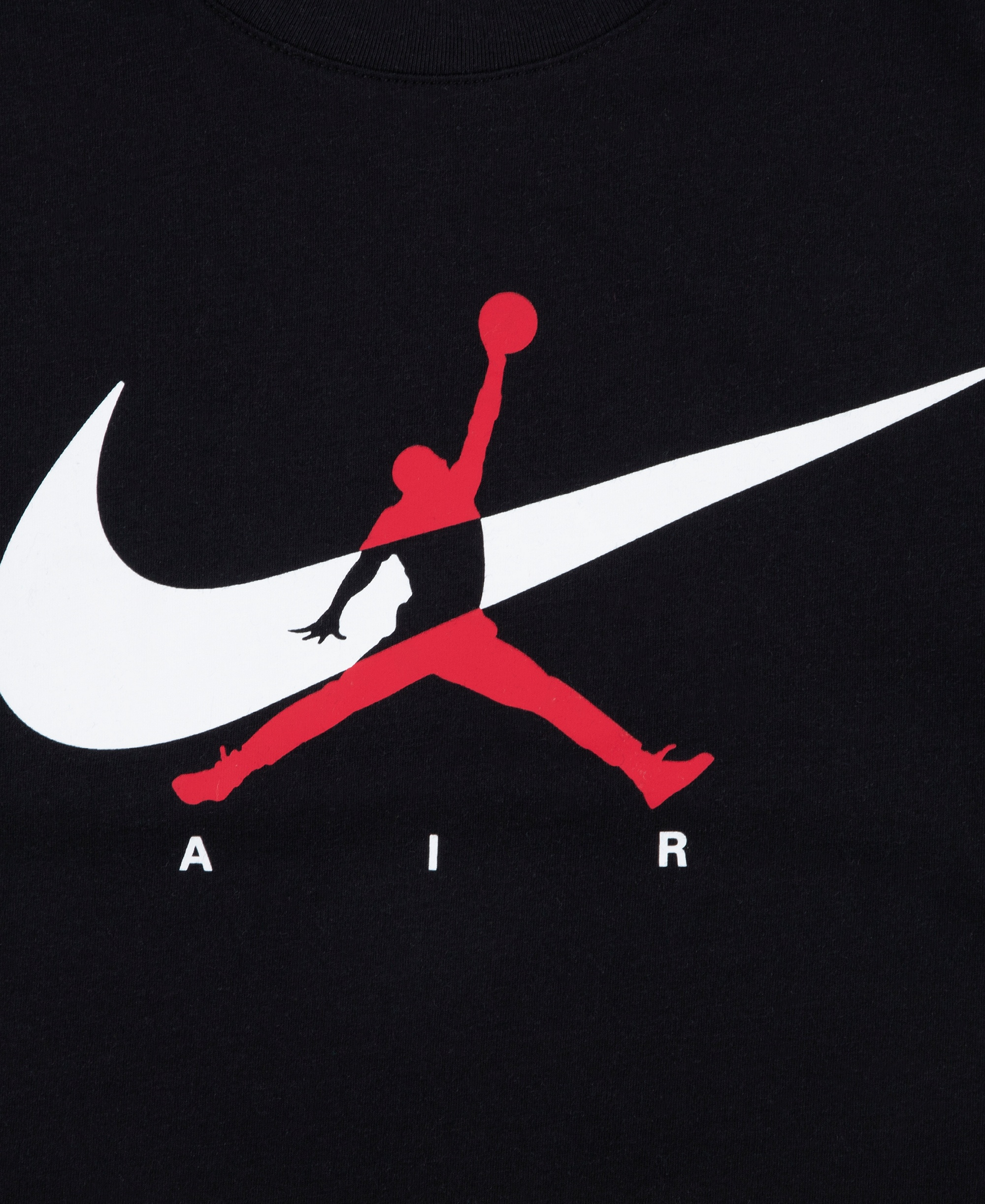 Jordan Boys' 8-20 Jumpman Swoosh Logo Crewneck T-Shirt - Black