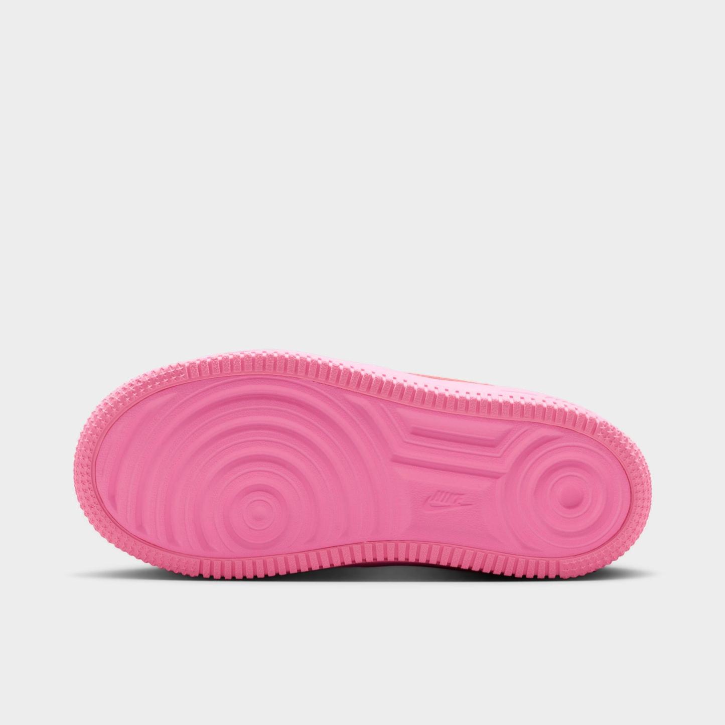 Little Kids' Nithtke Force 1 Casual Shoes - Part 1 - Pink Foam/Pink Rise - Bottom view