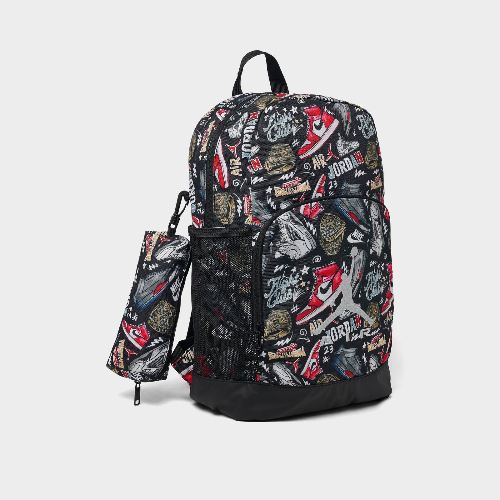 Kids' Jordan Air Raid Backpack - Black/Multicolor - view 2