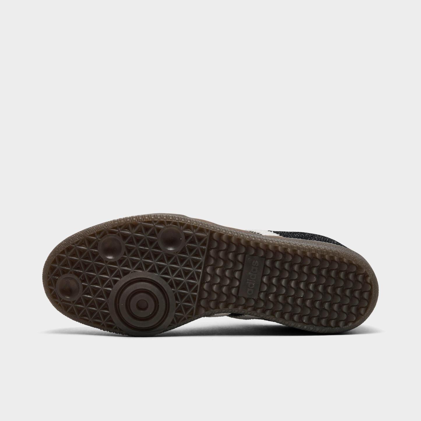 Women's adidas Originals Samba OG Casual Shoes - Part 6 - Core Black/Cloud White/Gum - Bottom view