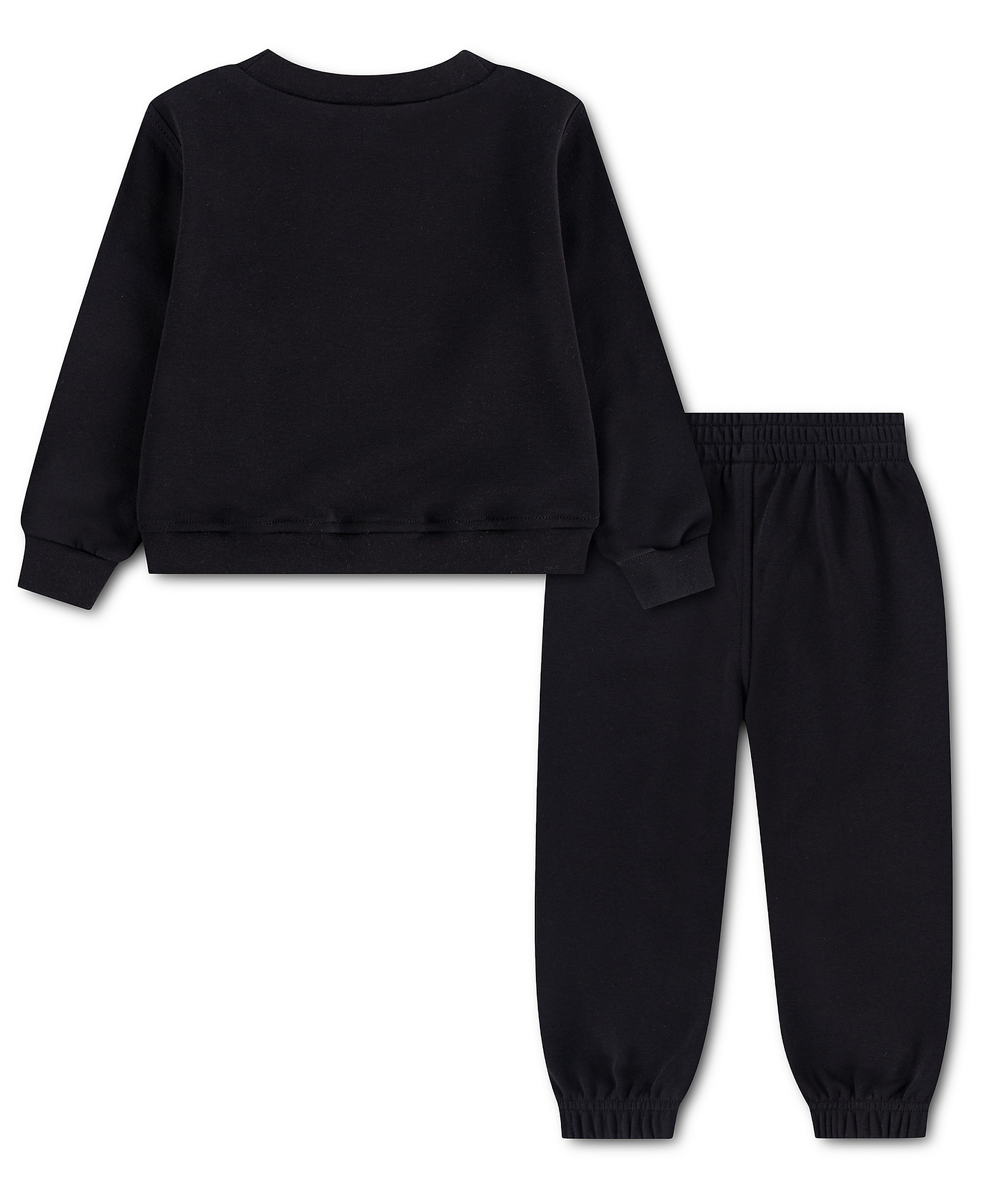 Jordan Boys' 4-7 Logo Graphic Sweatshirt and Jogger, 2-Piece Set - Black