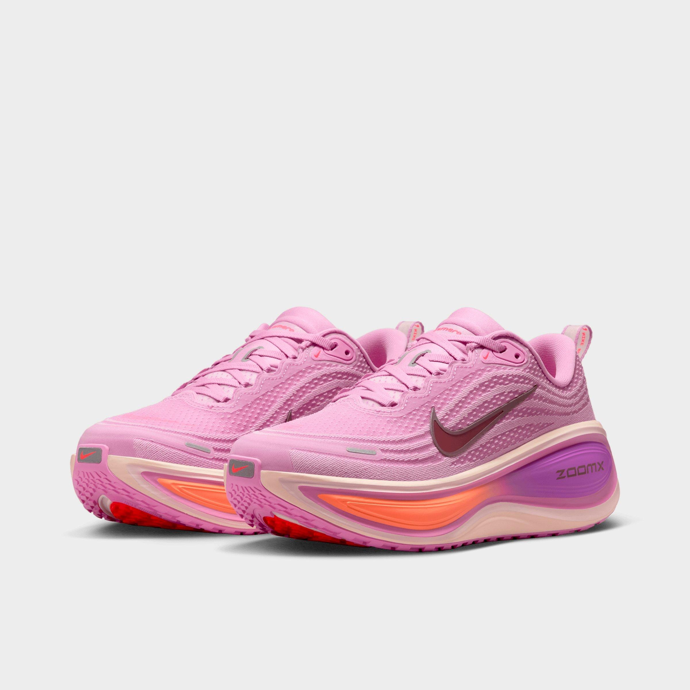 Women's Nithtke Vomero Plus Running Shoes - Part 1 - Light Magenta/Pink Foam/Bright Violet/Black - Both shoes facing left
