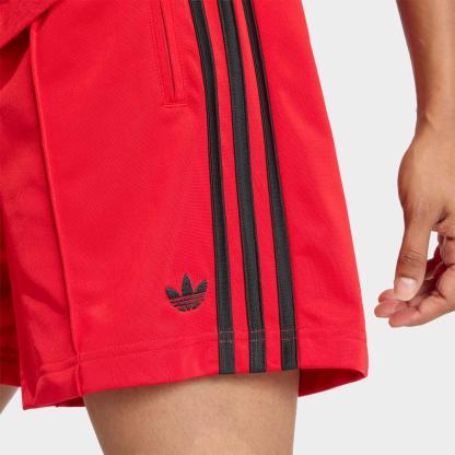 Women's adidas Originals Firebird Classic Shorts - Better Scarlet/Black - view 4