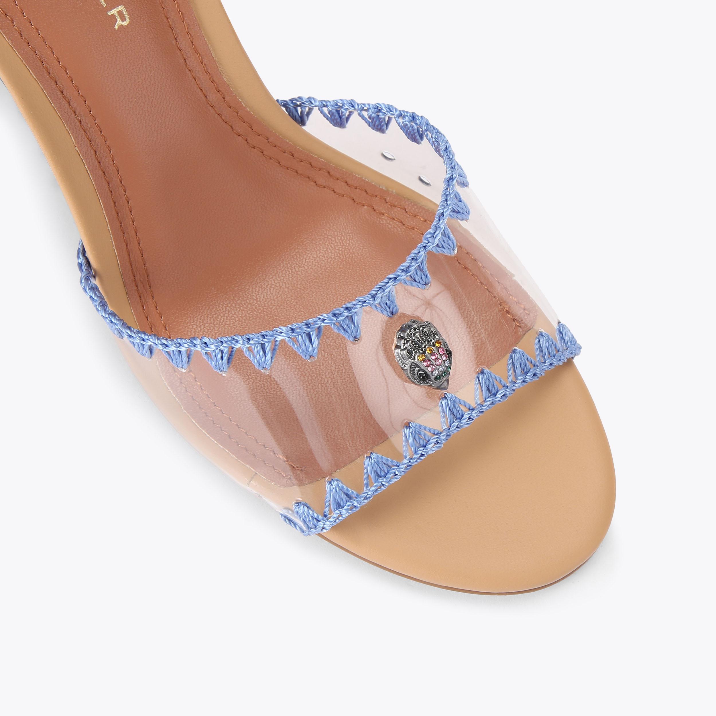 Kurt Geiger London Vinyl Scarf Heel - Blue - view 5