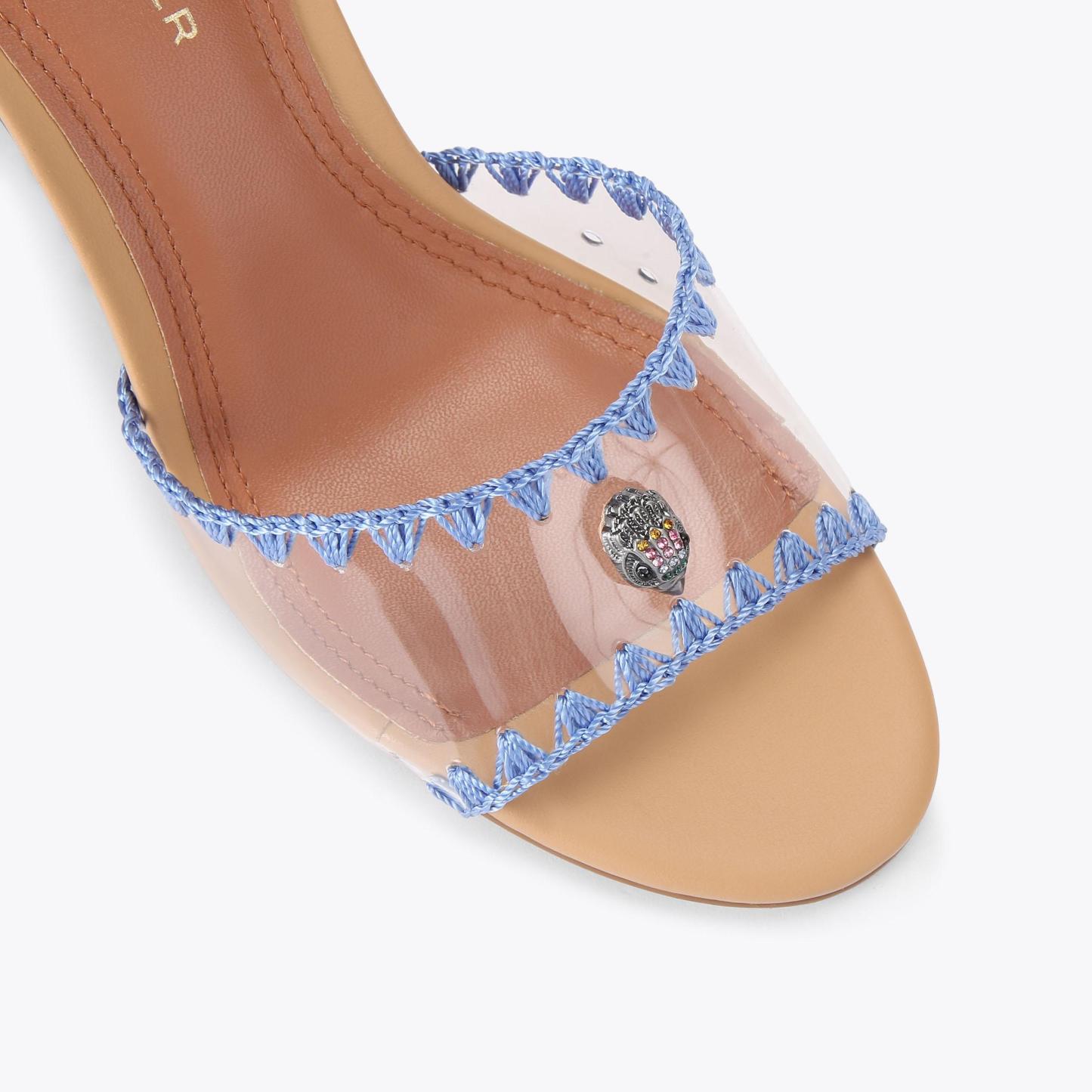 Kurt Geiger London Vinyl Scarf Heel - Blue - view 5
