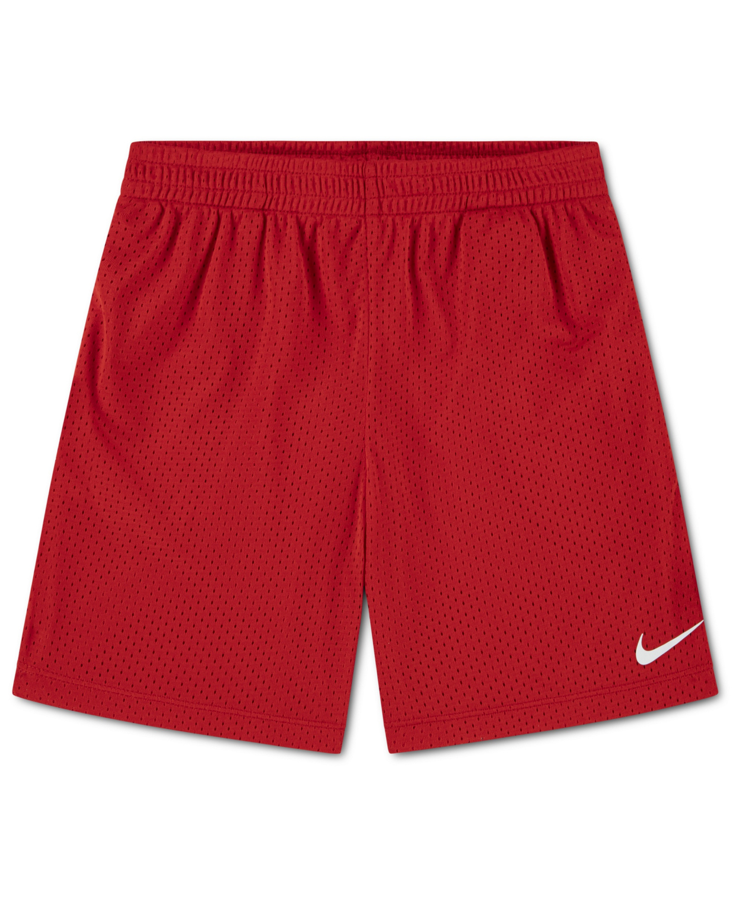 Nike Boys' 4-7 Dri-FIT Logo Mesh Pull-On Shorts - University Red