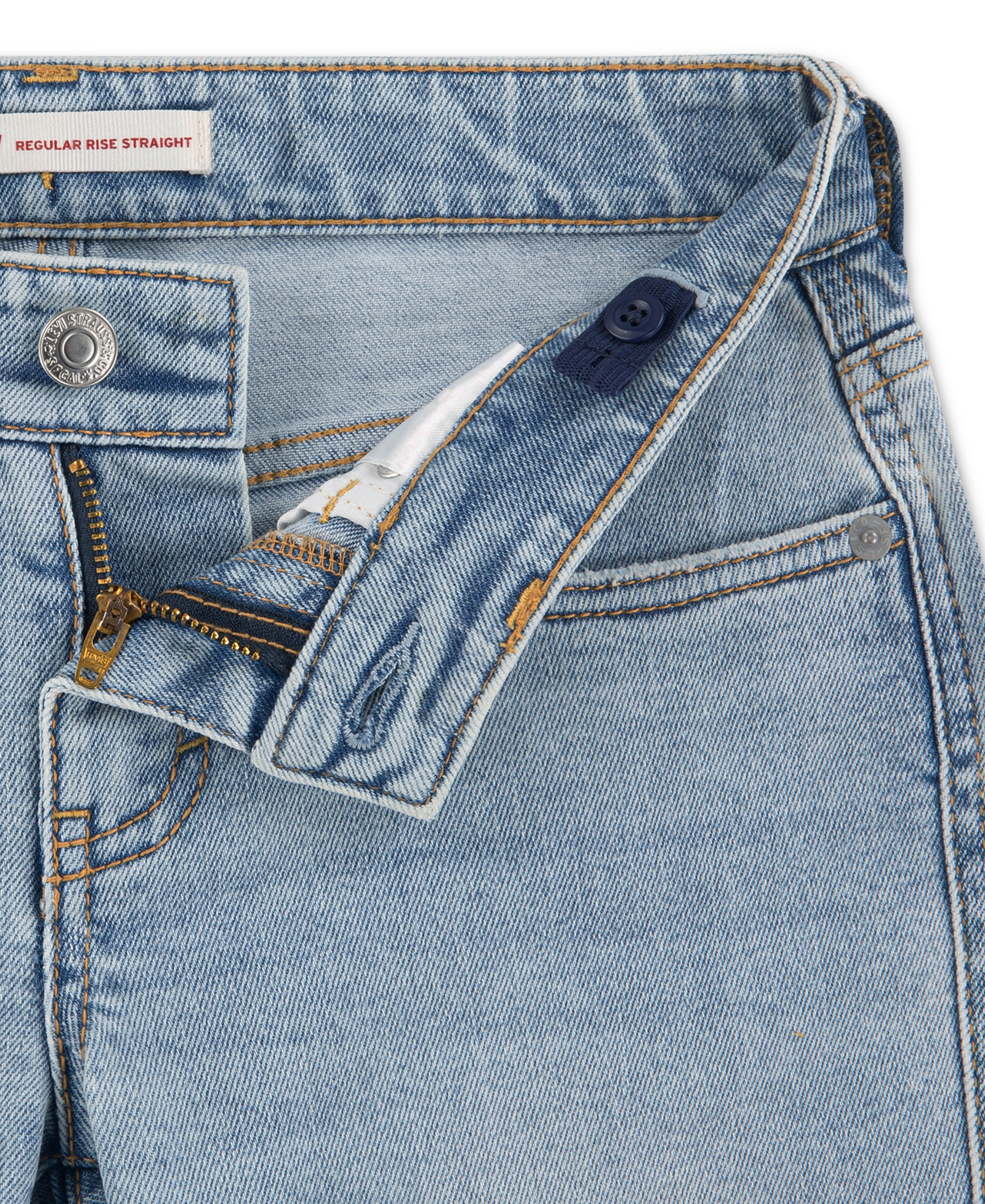 Levi's Girls' 7-16 Regular Rise Straight Jeans - This And That Without Destruction