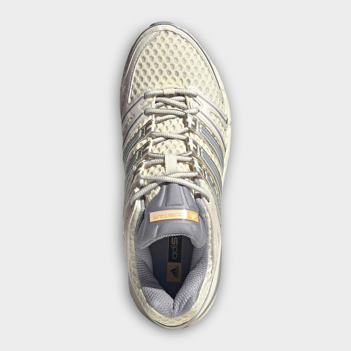 Men's adidas Adistar Control 5 Casual Shoes - Part 2 - Cloud White/Halo Silver/Acid Orange - Top view
