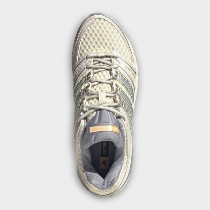 Men's adidas Adistar Control 5 Casual Shoes - Part 2 - Cloud White/Halo Silver/Acid Orange - Top view
