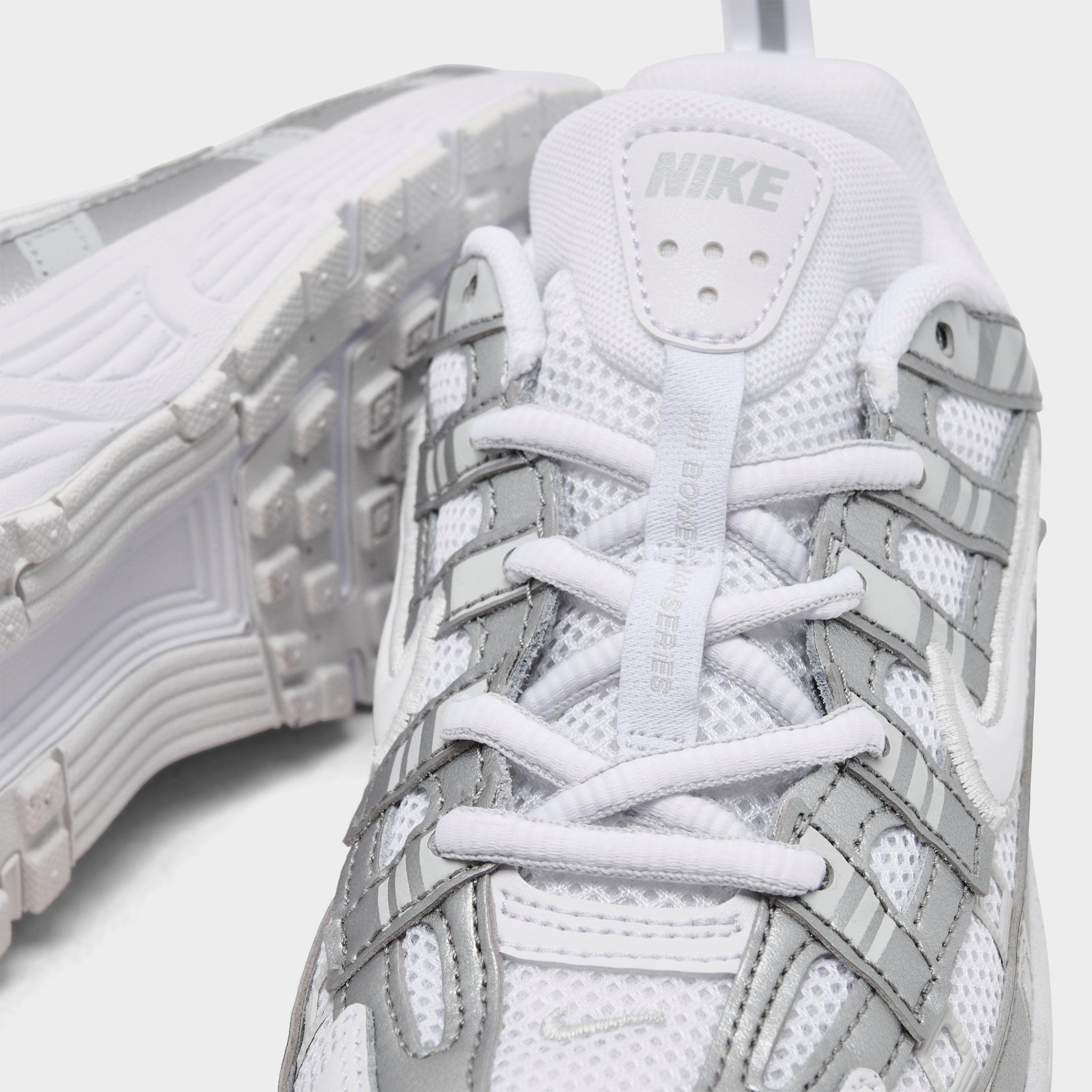 Little Kids' Nithtke P-6000 Casual Shoes - White/Photon Dust/Metallic Silver - Detail shot
