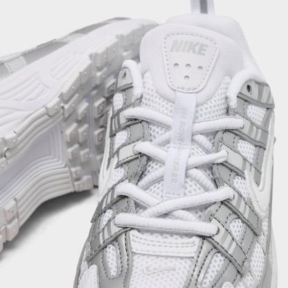 Little Kids' Nithtke P-6000 Casual Shoes - White/Photon Dust/Metallic Silver - Detail shot