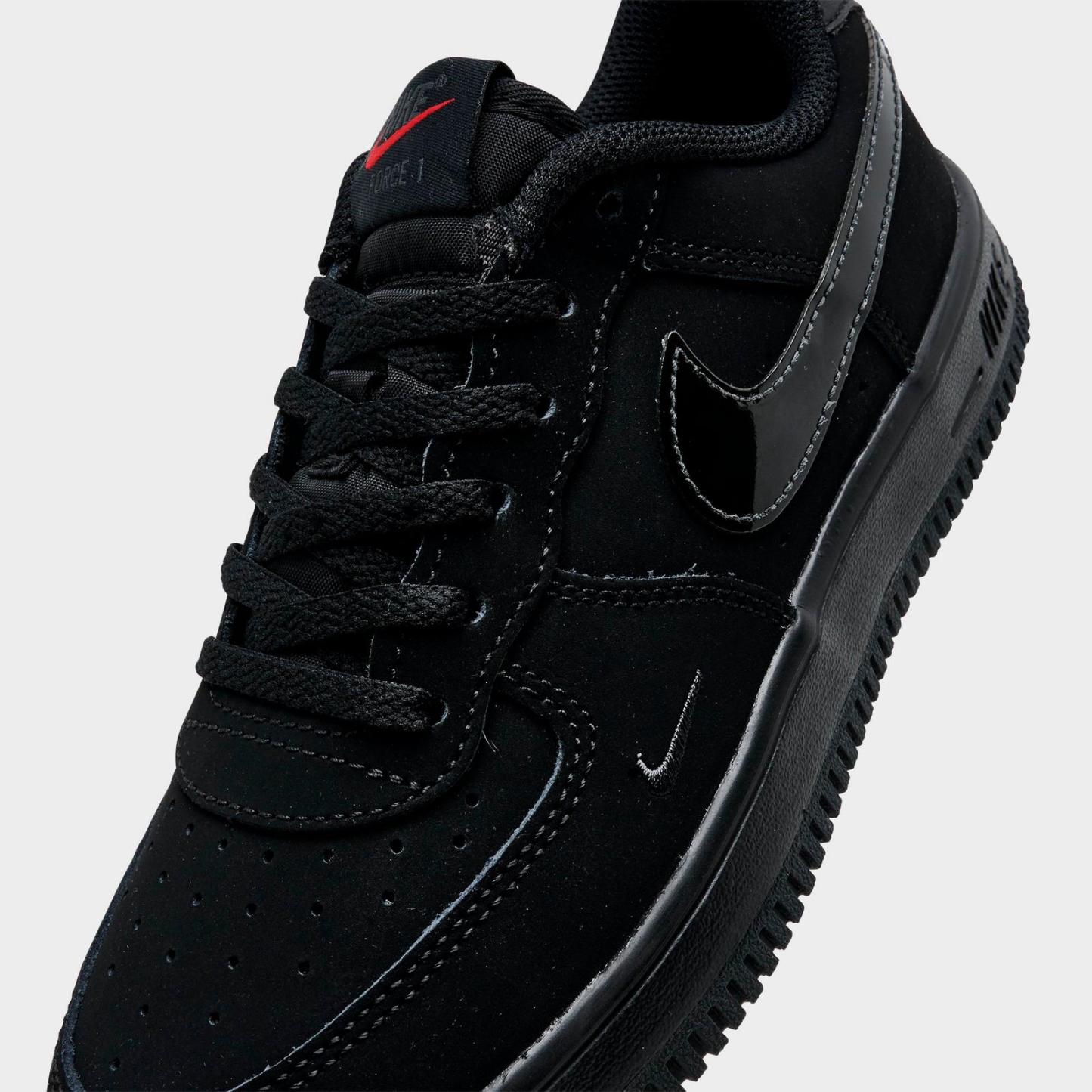 Little Kids' Nike Force 1 Casual Shoes - Black/Smoke Grey/Dark Smoke Grey