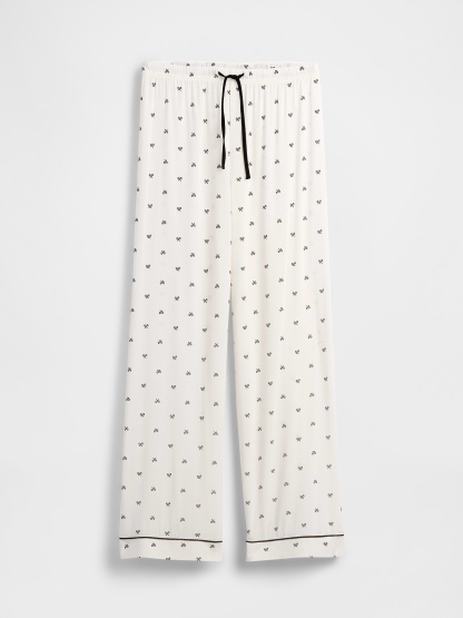 SoftMade Modal PJ Pants - Black bow print