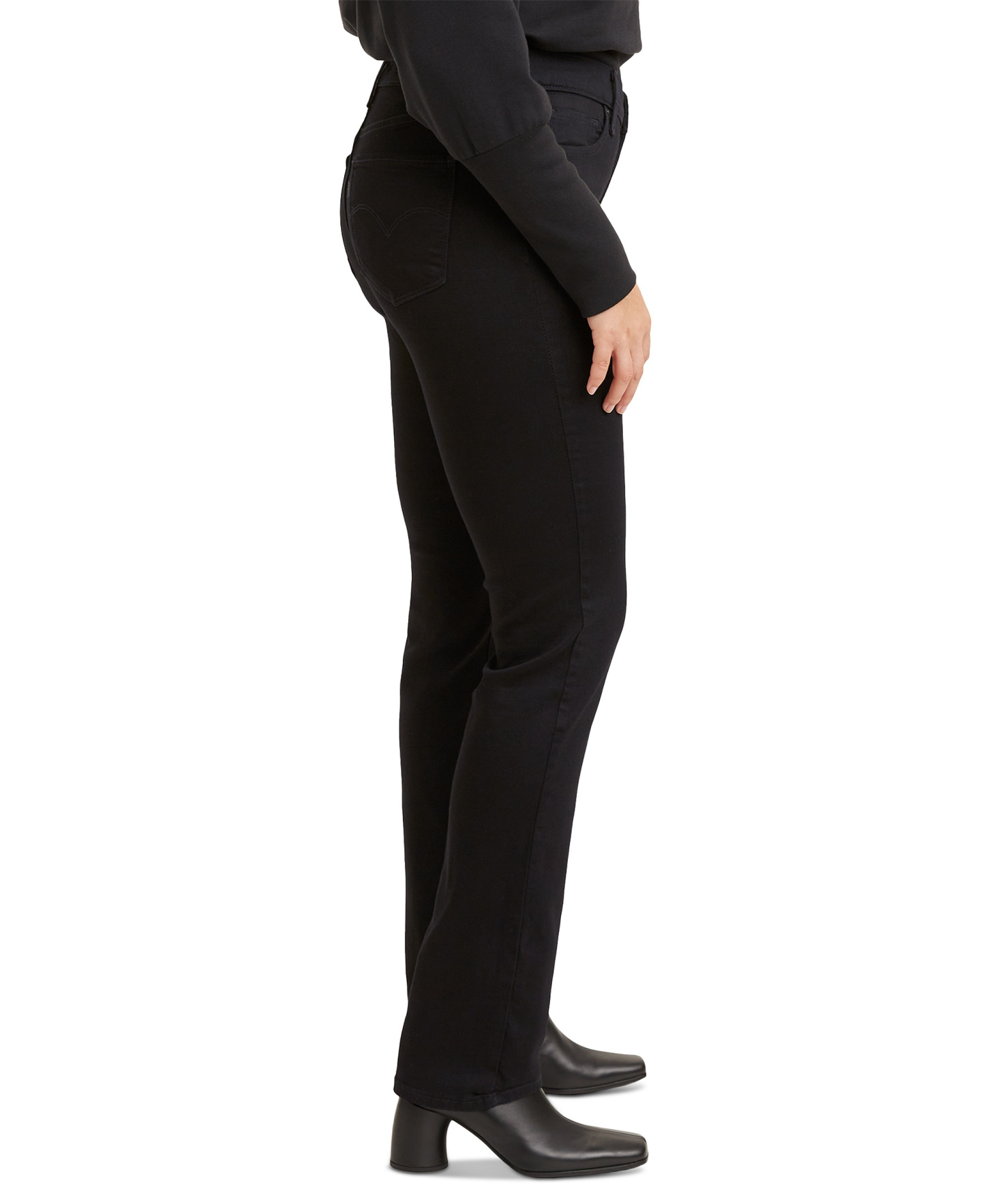 Levi's 314 Shaping Straight Leg Jeans 30" - Soft Black
