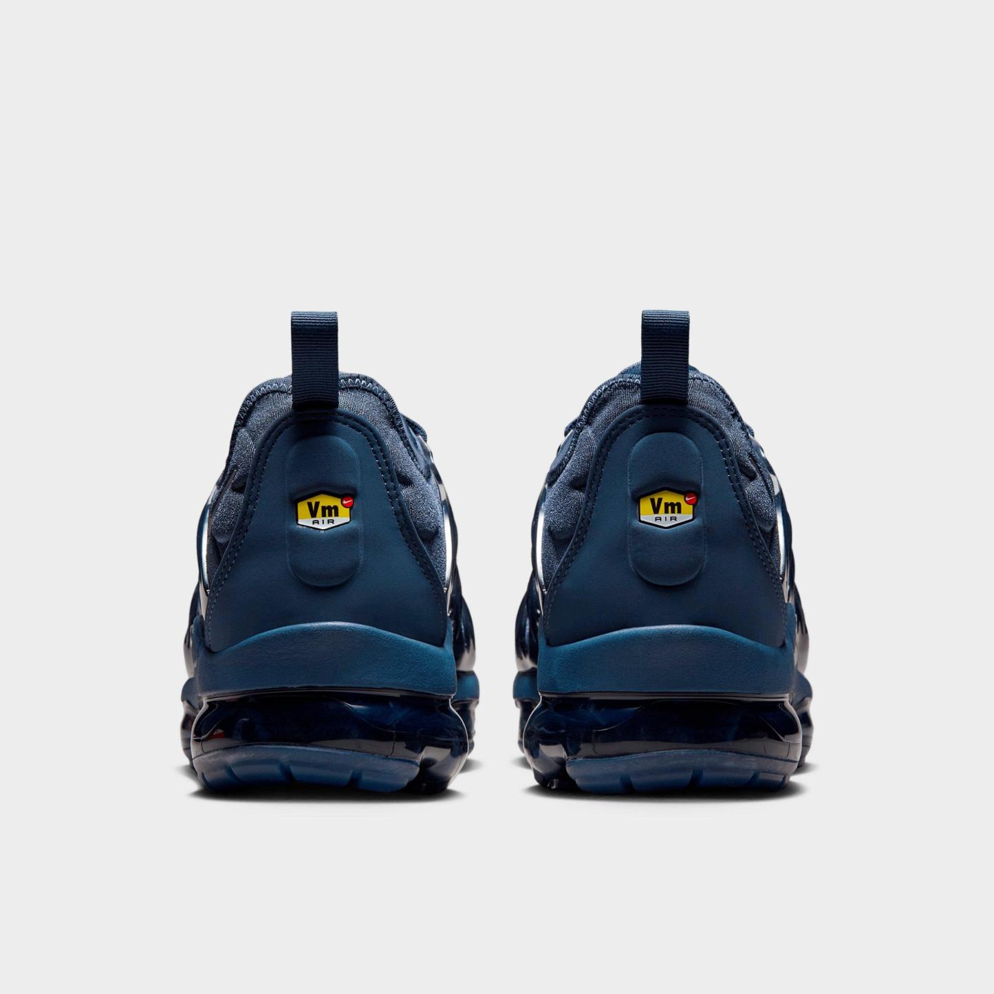 Men's Nithtke Air VaporMax Plus Running Shoes - Part 1 - Thunder Blue/Midnight Navy/Cool Grey - Back view