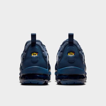 Men's Nithtke Air VaporMax Plus Running Shoes - Part 1 - Thunder Blue/Midnight Navy/Cool Grey - Back view
