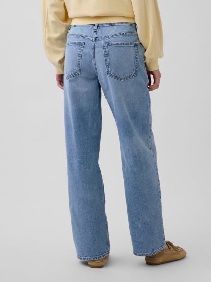 Low Rise '90s Loose Jeans - Medium indigo wash