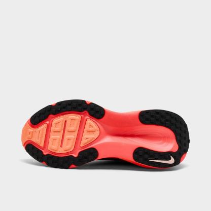 Women's Nithtke Vomero 18 Running Shoes - Part 2 - Black/Washed Coral/Hot Lava/Bright Mango - Bottom view