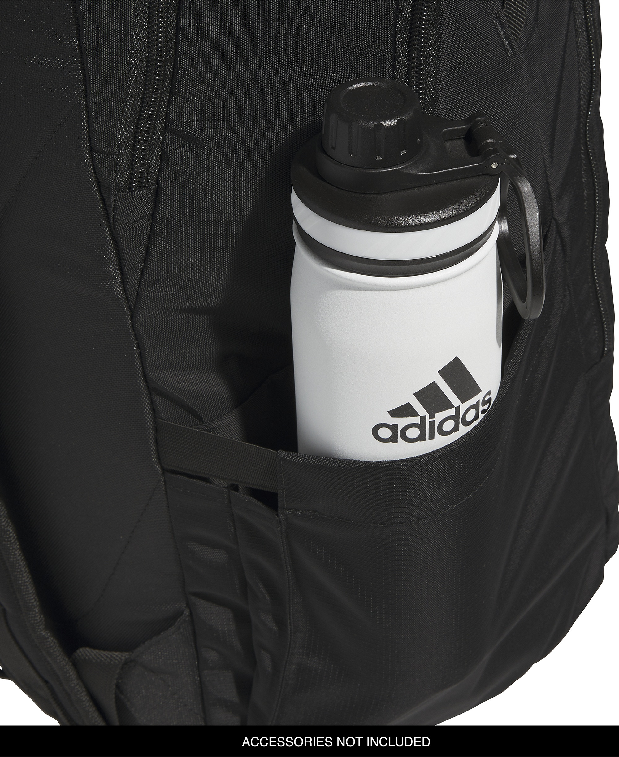 adidas Men's Multiple Zippered Pockets Backpack Messenger - Black