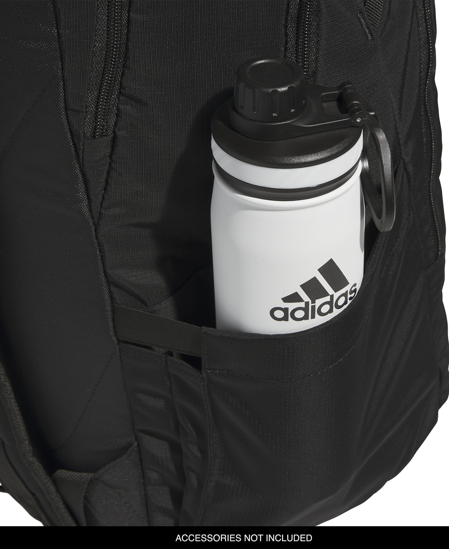 adidas Men's Multiple Zippered Pockets Backpack Messenger - Black