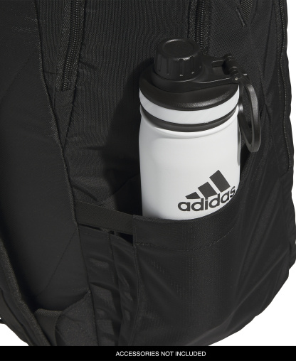 adidas Men's Multiple Zippered Pockets Backpack Messenger - Black