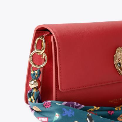 Kurt Geiger London Sloane Soft Shoulder Bag - Red - view 6