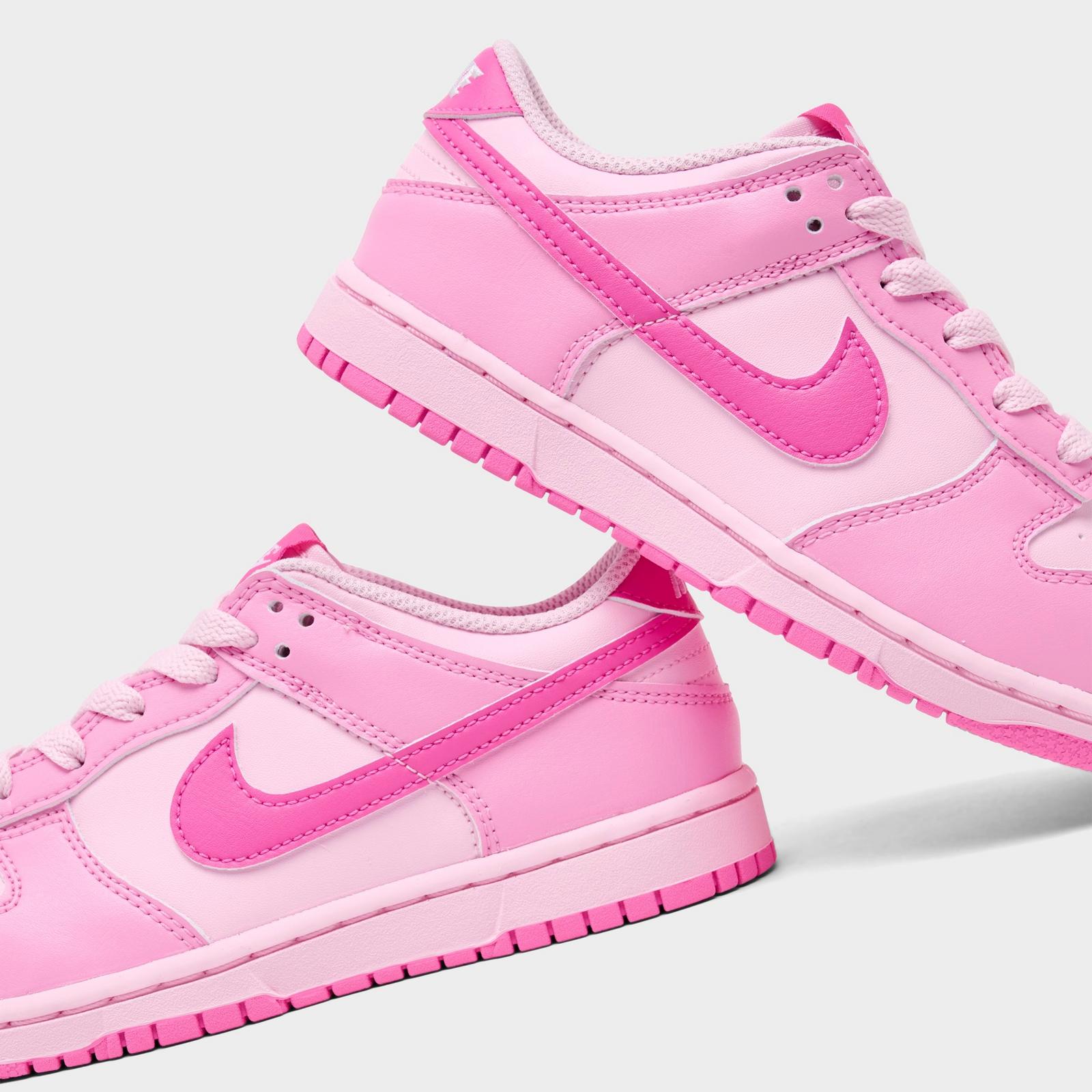 Girls' Little Kids' Nike Dunk Low Casual Shoes - Pink Rise/Playful Pink/Pink Foam/White