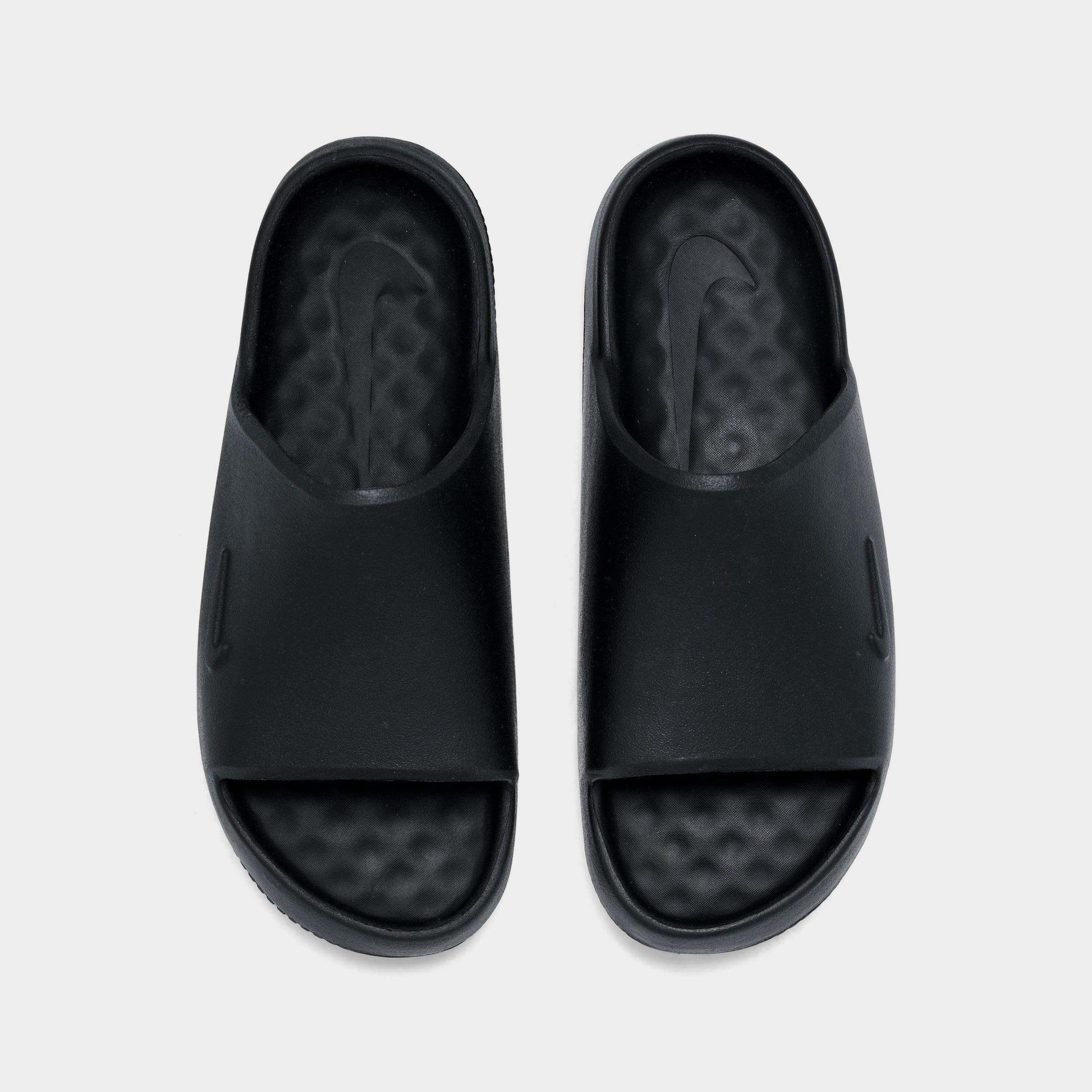Big Kids' Nithtke Calm Slide Sandals - Black/Black/Black - Top view