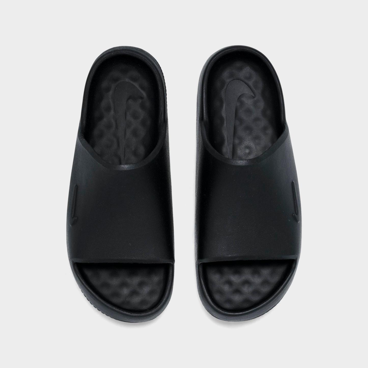 Big Kids' Nithtke Calm Slide Sandals - Black/Black/Black - Top view