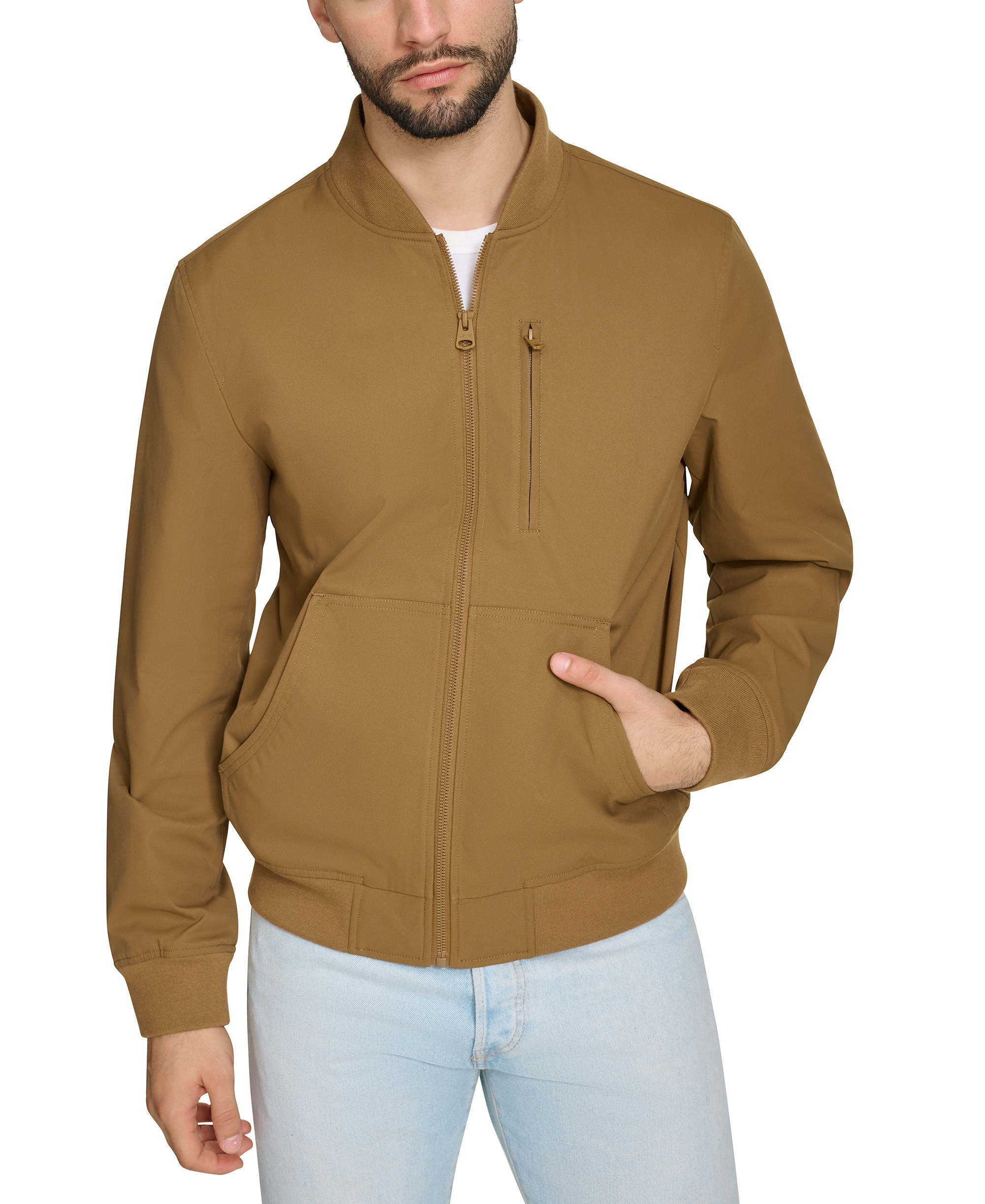 Levi's Men's Military Bomber Jacket - Brown