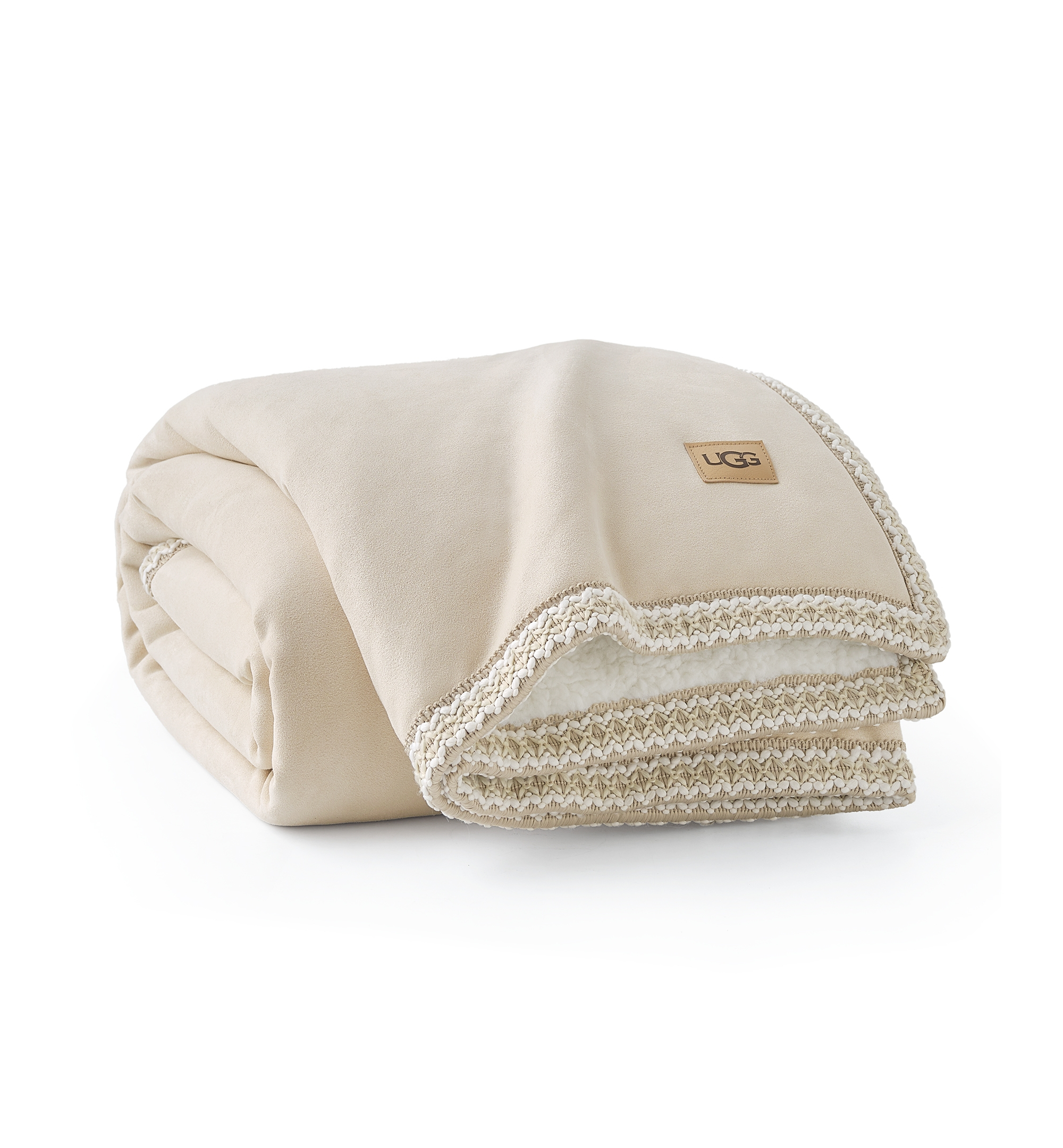 UGG® Kirkwood UGG Braid Throw, 50" x 70" - Birch