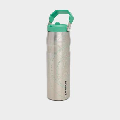 Stanley x Caitlin Clark IceFlow Flip Straw Tumbler (24 oz) - Silver/Green