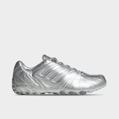 Women's adidas Originals Ghost Sprint Casual Shoes - Part 2 - Silver Metallic/Matte Silver/Grey One - Left shoe facing left. Outside of the shoe.